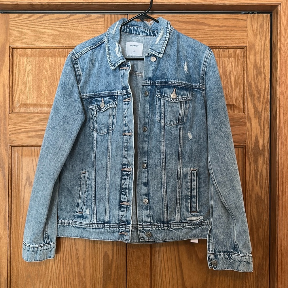 Old navy denim jacket large tall